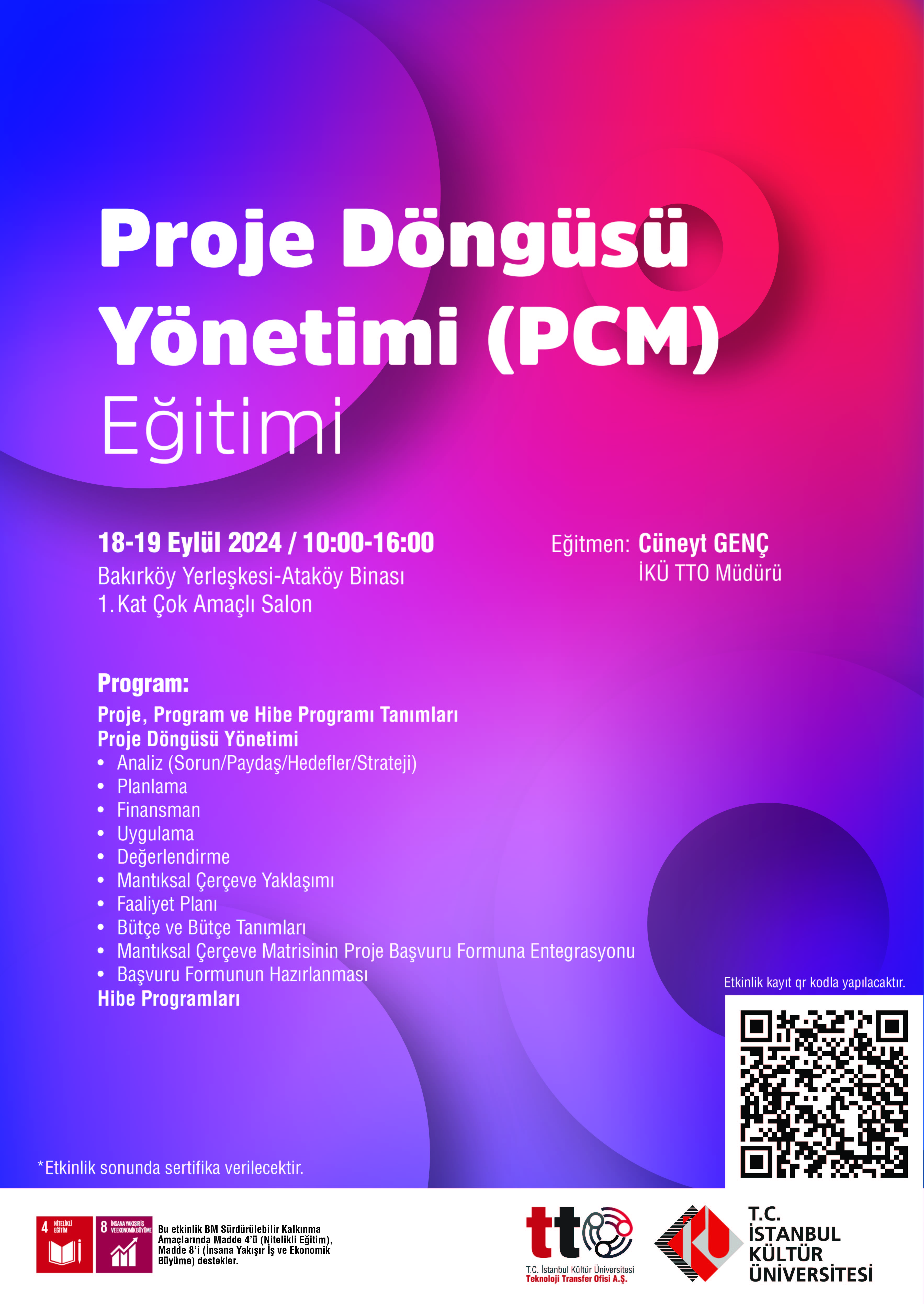 Proje Döngüsü Yönetimi (PCM) Eğitimi