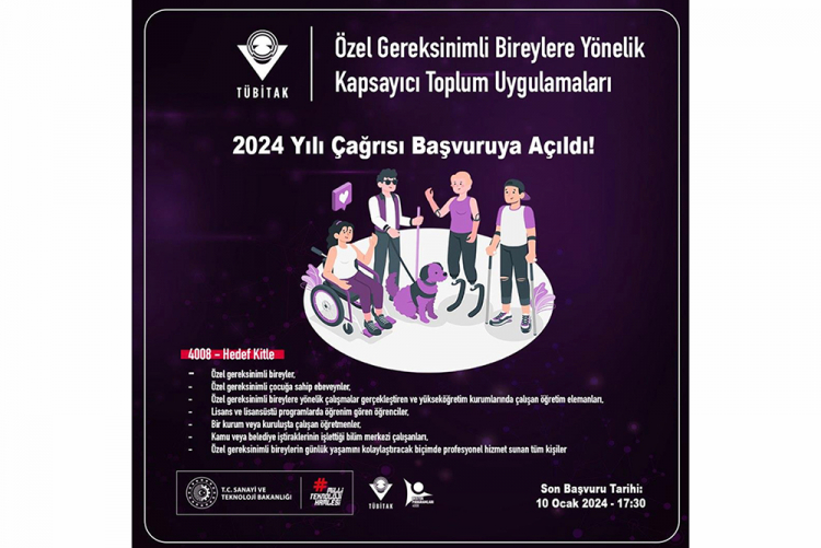 4008 Özel Gereksinimli Bireylere Yönelik Kapsayıcı Toplum Uygulamaları Destekleme Programı Çağrısı