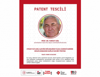 Üniversitemizden Patent Başarısı